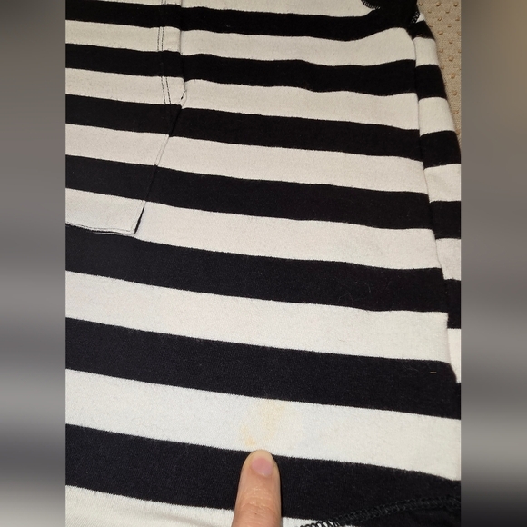 SimplyVera Vera Wang 3/4 Sleeves Women Pullover Hoodie Striped Size Large - Picture 7 of 9